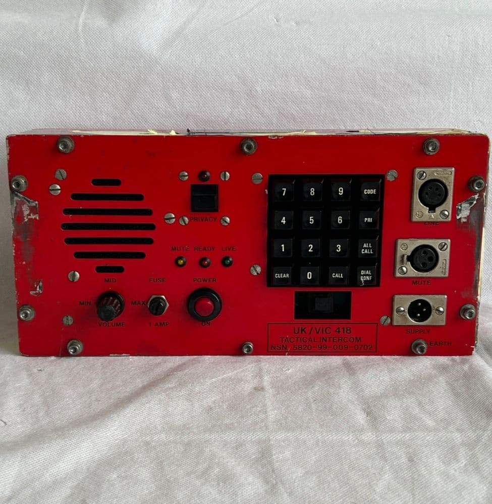 Ex Army UK/VIC 418 Tactical Intercom Unit D6D