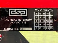 Ex Army UK/VIC 418 Tactical Intercom Unit [D6D]