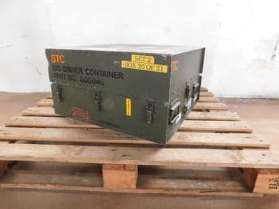 Ex Military Army Large Green Aluminium Storage Transport Case [PC6]