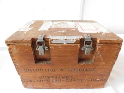 Ex Military Wooden Storage Transport Case With Foam Inside [PL61]