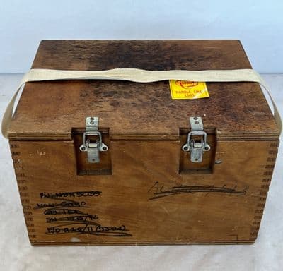Ex Military Wooden Transport Storage Case With Foam Inside [1R8E]
