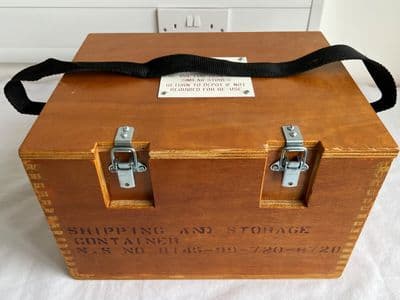 Ex Military Wooden Transport/Storage Case With Foam Inside [PL4]
