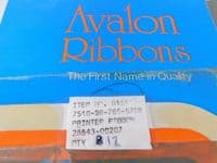 Ex MOD Box Of 12 Trend 800 Teleprinter Ribbons, Part No 28843-00207 [PL54]