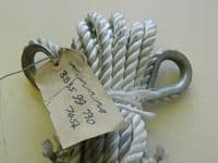Ex MOD Fibre Rope Assy White Approx 20 Metres 12mm Diameter with Thimbles [CN4A]