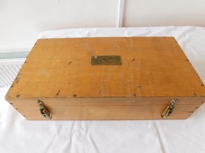 Ex MOD Wooden Box Storage Transport Case [PL58]