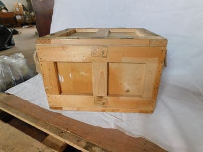 Ex MOD Wooden Storage Transport Case, With Carry Handles, TV Film Prop [PC28]