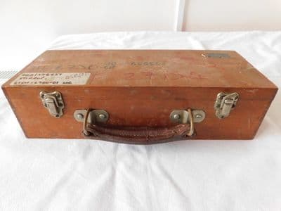 Ex MOD Wooden Storage Transport Case With Green Felt Inside [PL1]