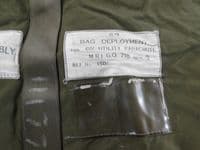 Ex RAF 60ft Utility Parachute Military Deployment Bag Olive G.Q. 15D/1027 [PL22]
