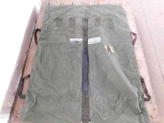 Ex RAF 60ft Utility Parachute Military Deployment Bag Olive G.Q. 15D/1027 [PL7]