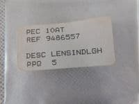 Ex RAF Aircraft 5 x Red Lens Light Knob, Ref No 10AT/9486557 [D6B]