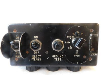 Ex RAF Aircraft Air Mileage MK4 Control Panel Ref No: 6B/471 [1R7C]