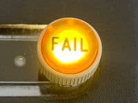 Ex RAF Aircraft Amber NVG 'FAIL' Lens Knob CP18068 [D5D]