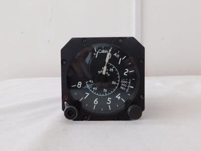Ex RAF Aircraft Cabin Altimeter Pressure Indicator Gauge [D4B]