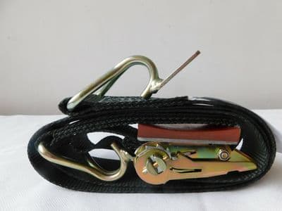 Ex RAF Aircraft Cargo Ratchet Strap Rated 0.5T Approx 2m Long 5cm Wide [1R14C]