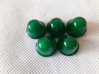 Ex RAF Aircraft Cockpit 5 x Green Lens Light Glass Indicator [D4B]