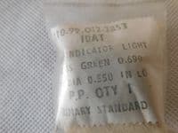 Ex RAF Aircraft Cockpit 5 x Green Lens Light Glass Indicator [D4B]