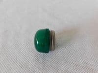 Ex RAF Aircraft Cockpit Green Glass Lamp Lens Indicator Cover [D4C]