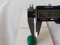 Ex RAF Aircraft Cockpit Green Glass Lamp Lens Indicator Cover [D4C]