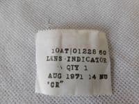 Ex RAF Aircraft Cockpit Green Glass Lamp Lens Indicator Cover [D4C]