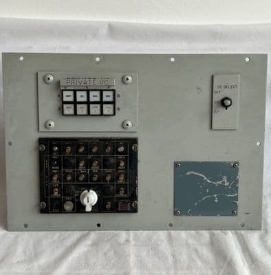Ex RAF Aircraft Communications Control Panel [D4E]