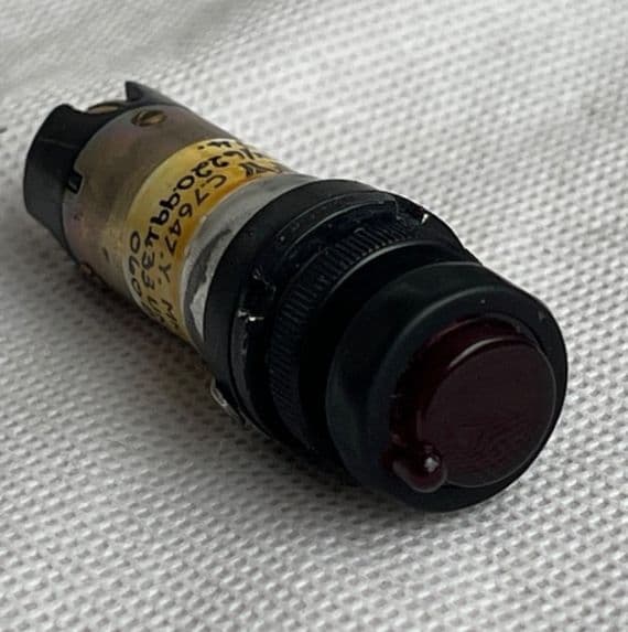 Ex RAF Aircraft Dowty Push To Test Indicator Waring Lamp MK2D, 7647.Y [1R8C]