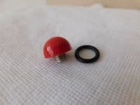 Ex RAF Aircraft Dowty Red Light Lens Part No A040466 [1R4D]