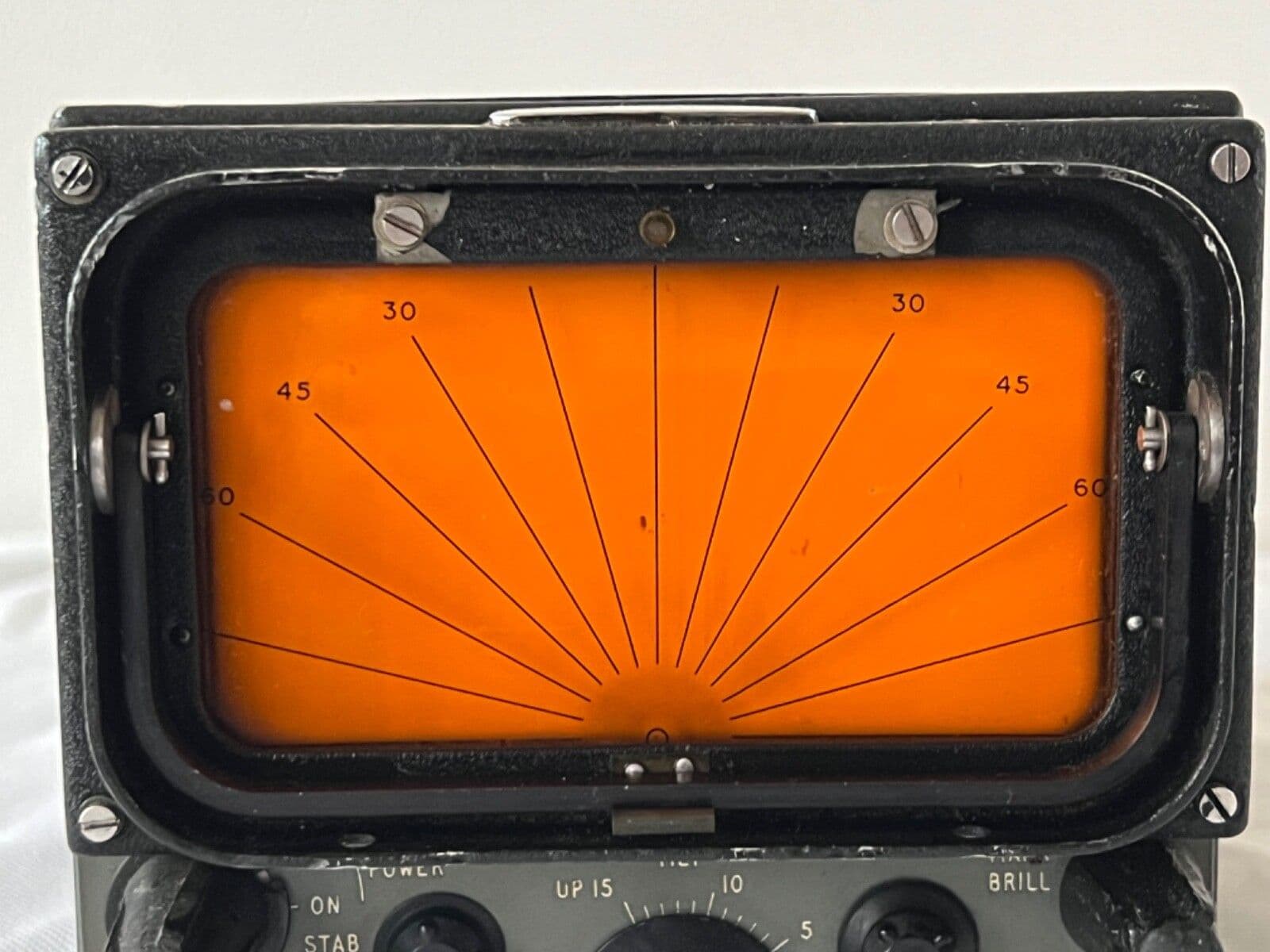Azimuth Rotation Indicator Ex RAF Aircraft Ekco Azimuth Range Indicator M2212A PL55