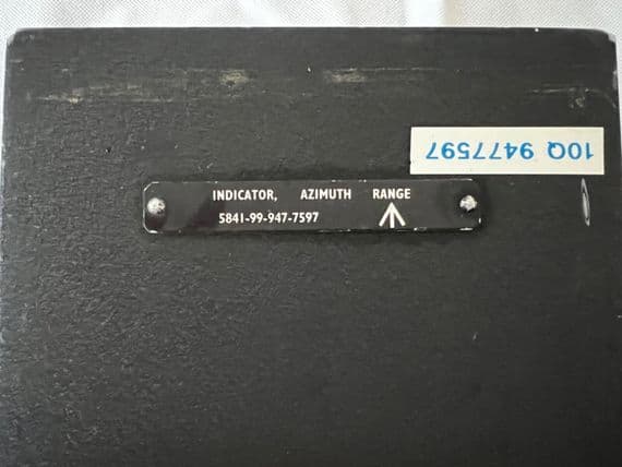 Ex RAF Aircraft Ekco Azimuth Range Indicator M2212A PL55