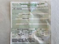 Ex RAF Aircraft Flying Helmet Throat Microphone, Part No. WTB4652PD [D5D]