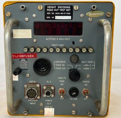 Ex RAF Aircraft Height Encoding Read Out Test Set [D6E]