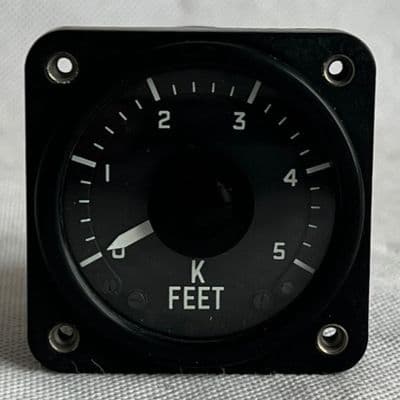 Ex RAF Aircraft Height Indicator Meter 0-5000, Sangamo Weston Ltd [1R8C]