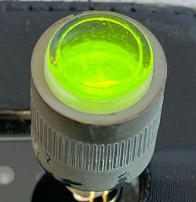 Ex RAF Aircraft Illuminated Cap Lens, Green [1R8D]