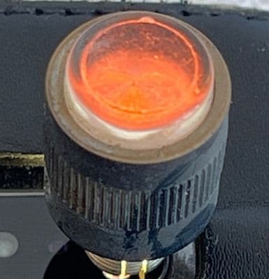 Ex RAF Aircraft Illuminated Cap Lens, Pink [D4D]