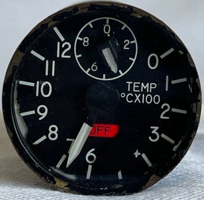 Ex RAF Aircraft Jet Pipe Temperature Indicator From Ground Simulator [D4D]