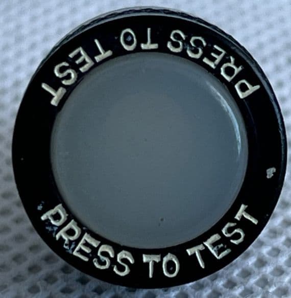 Ex RAF Aircraft Lens Light Cover Knob, White [1R8C]