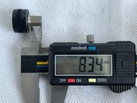 Ex RAF Aircraft Lens Light Cover Knob, White [1R8C]