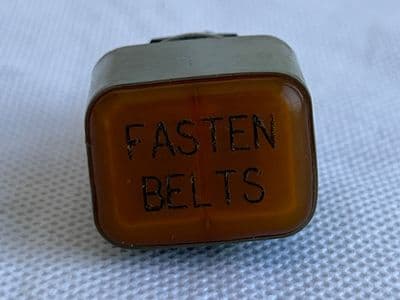Ex RAF Aircraft Seat Belts Sign 
