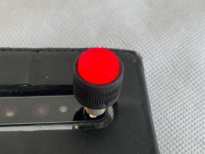 Ex RAF Aircraft Type A14 Lens Light Cover Knob, A7700A, Red [D6C]