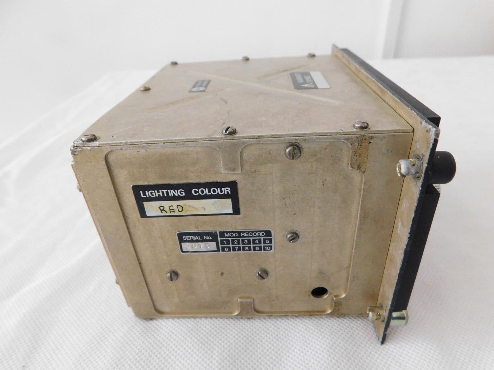 Ex RAF Aircraft U/VHF Radio Control Unit Part No PV1754 AB CU D6B