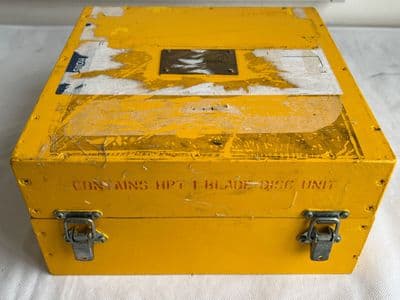 Ex RAF Aircraft Wooden Storage Transport Case, 30 x 30 x 15cm [D4E]