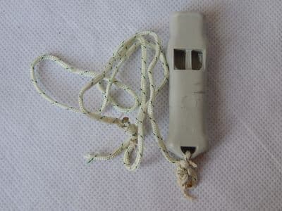 Ex RAF Beaufort Safety Whistle from Life Preserver Jacket, Part No.WH5 [1R9D]