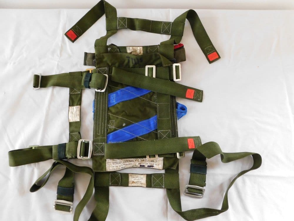 Ex RAF CSPEP Carrying Straps Personal Equipment Parachutist MK3 Green D5C