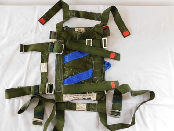 Ex RAF CSPEP Carrying Straps Personal Equipment Parachutist, MK3, Green [D5C]