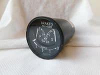 Ex RAF Dominie HS125 Brakes Triple Pressure Gauge Ref No: 6A/4339759 [1R2A]