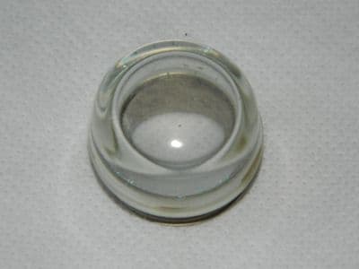 Ex RAF Light Lens Cover, Clear Glass, Diameter 1