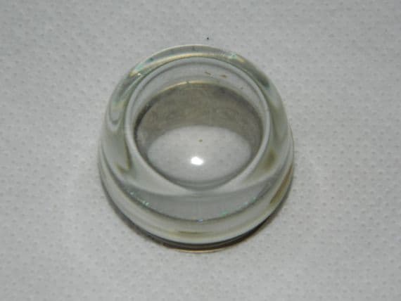 Ex RAF Light Lens Cover, Clear Glass, Diameter 1