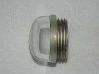 Ex RAF Light Lens Cover, Clear Glass, Diameter 1