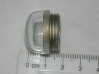 Ex RAF Light Lens Cover, Clear Glass, Diameter 1