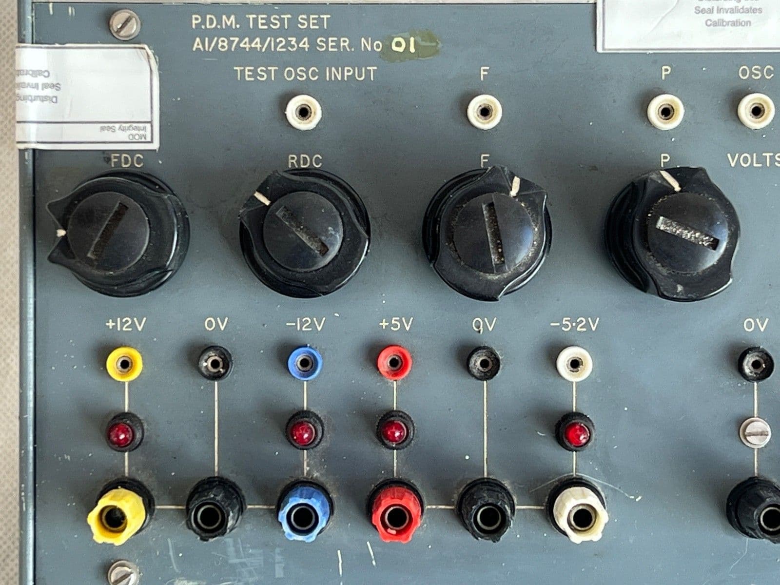 Ex RAF McMichael Phase Detector Module Osc Input Test Set A1/8744/1234 D5E