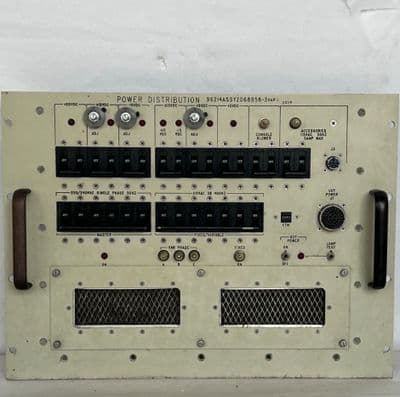 Ex RAF Power Distribution Front Panel Display For TV Film Prop [D6E]